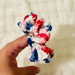 Handmade Colorful Knitted Kids Hair Scrunchie